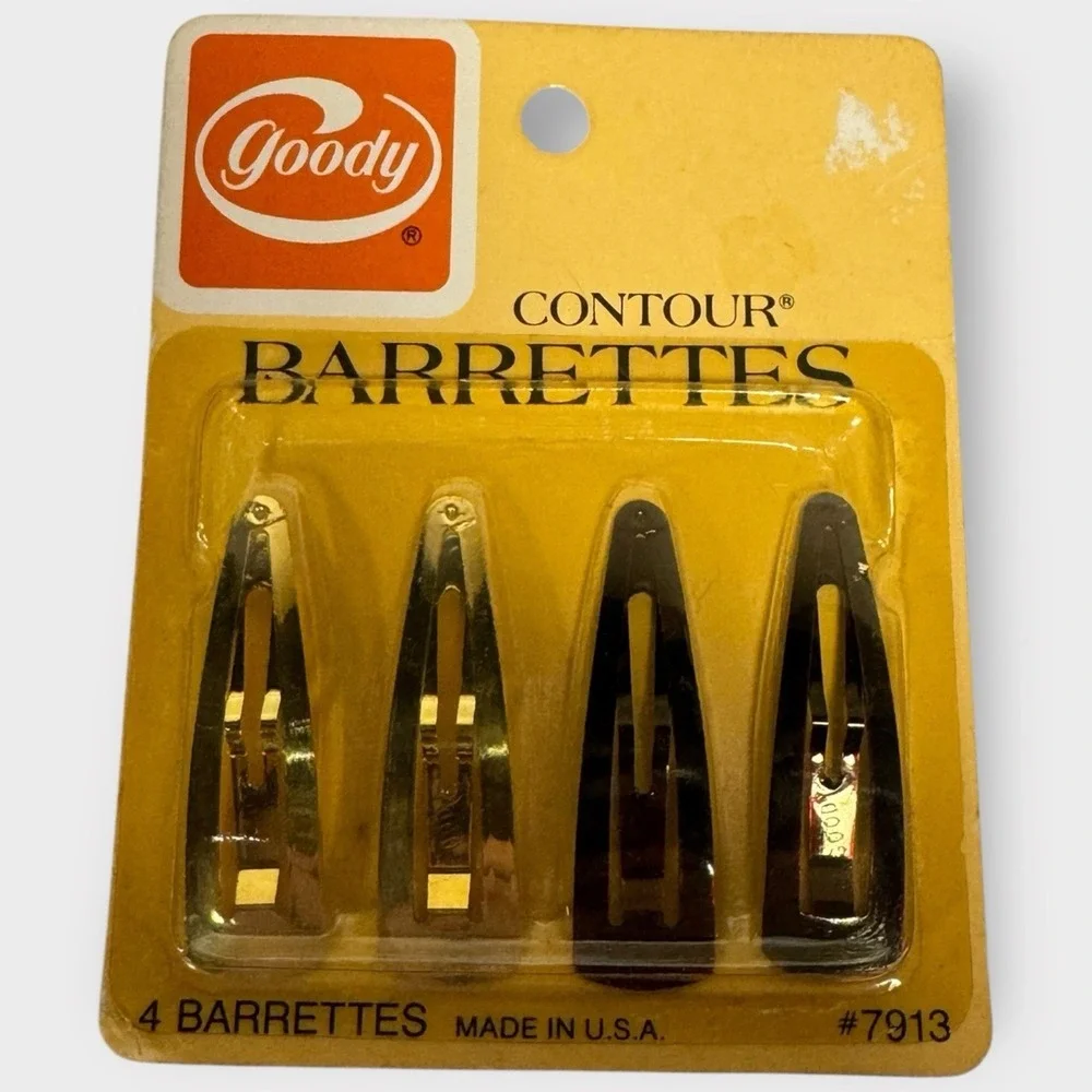 8‎ Contour Goody Vintage Snap Clips Barrettes 1975 #7913 New Sealed NOS